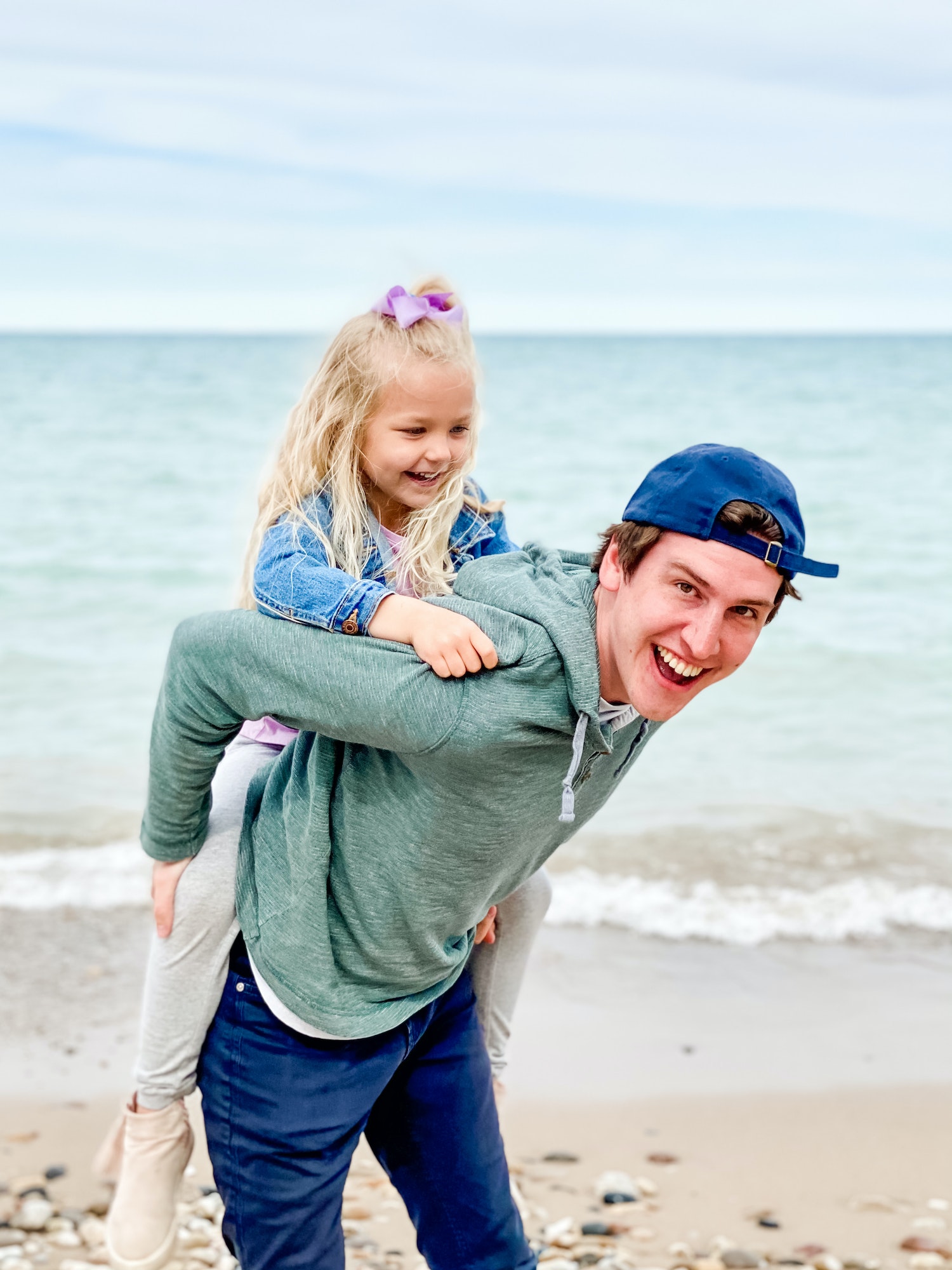 Happy people at the beach